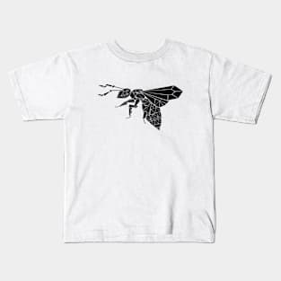 Polygonal flying bee Kids T-Shirt